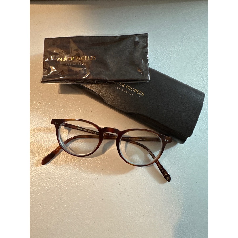 Oliver Peoples Riley-R OV5004 1007 Tortoise Round Eyeglasses 45-20-145 Japan